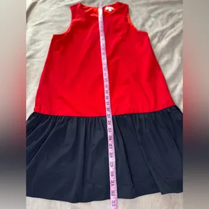 TCEC Red and Black Pleated Sundress Casual thumbnail 7