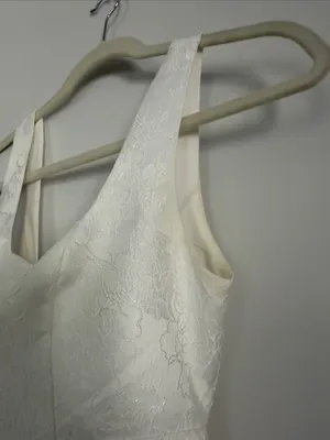 Lulus White Floral Jacquard Dress thumbnail 3