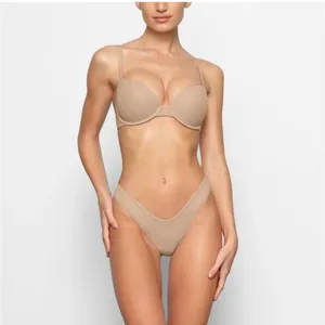 SKIMS FITS EVERYBODY PUSH-UP DEMI BRA Mica NWT 32B thumbnail 5