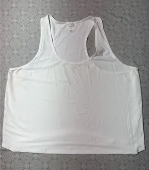 Calia Women's White Striped Racerback Athletic Tank Top XXL thumbnail 1