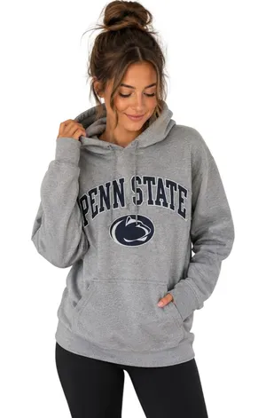 Jerzees Penn State Nittany Lions Gray Hoodie Size Small College Sweatshirt thumbnail 1