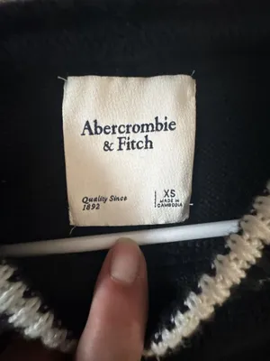 Abercrombie & Fitch Contrast Stripe Short Sleeve Knit Sweater Top thumbnail 2