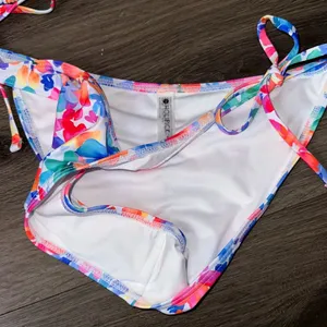womens floral triangle bikini set size s Pink thumbnail 3