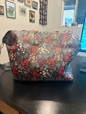 Floral Purse Pocketbook Handbag Tote Bag w/ Straps thumbnail 4