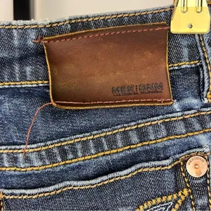 MEK DNM Avalon Cigarette Jeans Women 28 Dark Wash Low Rise Skinny Y2K thumbnail 9