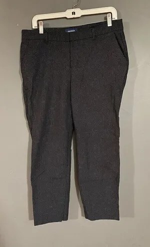 Old Navy Harper Black & White Polka Dot Ankle Dress Pants Size 10 thumbnail 1