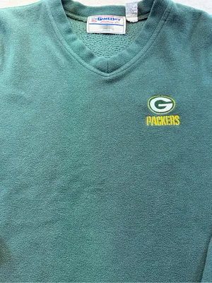 Vintage 90s Green Bay Packers Game Day Moretz Fleece Pullover Medium NFL thumbnail 3