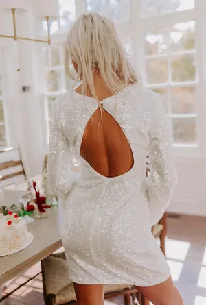 Shop Impressions White Dress thumbnail 2