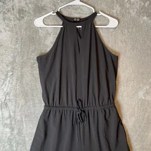 Athleta Black Sol Wide Leg‎ Romper Jumpsuit Size 2 thumbnail 2