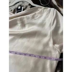 Reformation Pike Satin Dress in Almond Size large Satin Dress thumbnail 8