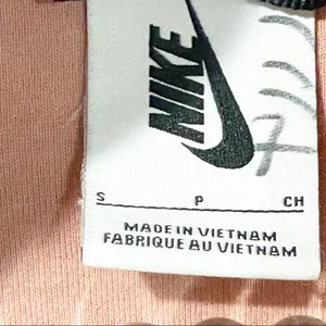 Nike Lab Essential Size Small Pink Velour Cropped Full Zip Hooded‎ Jacket thumbnail 5