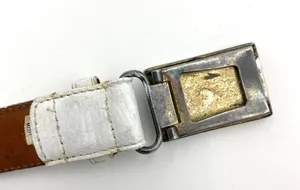 Ralph Lauren Vintage White Leather Belt Monogram Logo thumbnail 9