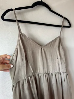 Cozy Earth‎ NWT Women’s Sunset Gathered Flowy Maxi Dress in Ebony Size XS thumbnail 6
