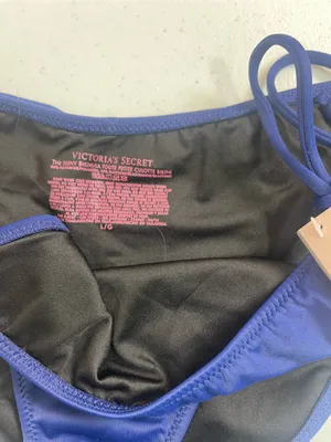 Victoria's Secret Cobalt Blue Tie-Side Bikini Bottoms thumbnail 3
