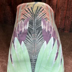 Peacock Inspired Multi Color Hale Bob Strapless Dress Green/Multi L thumbnail 15