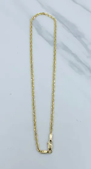 ❤️ Real 10k Gold Ankle Bracelet Rope 10” ❤ thumbnail 1