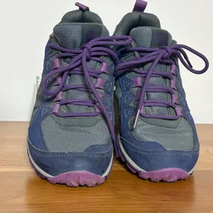 Merrell Alverstone Hiking Shoes Womens 6 Navy Blue Grey Purple J84876 Low Top thumbnail 4