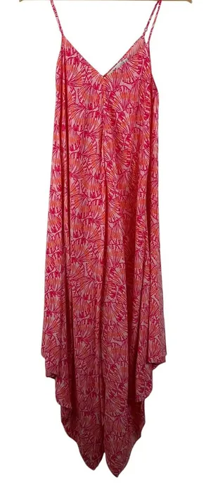 Vineyard Vines Seashell Silk Blend Hanky‎ Hem Maxi Dress Small Beachy Coastal thumbnail 1