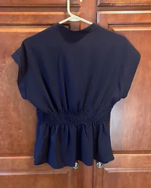 Navy Women’s Blouse Blue Size L thumbnail 2