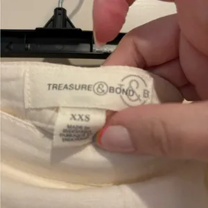 Treasure & Bond NWT Cream Button-Down Midi Skirt XXS Nordstrom thumbnail 2