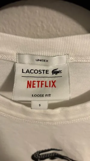 Lacoste Unisex x Netflix Loose Fit T-shirt | Size S thumbnail 6