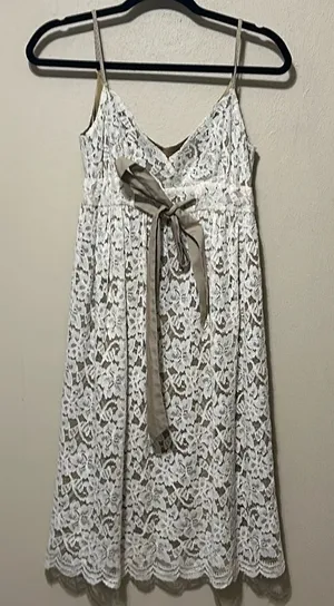 Diane Von Furstenburg Good Lace Sleeveless A Line Dress‎ Size 2 thumbnail 1