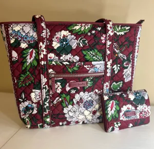 Vera Bradley Tote Bag With Matching Wallet thumbnail 1