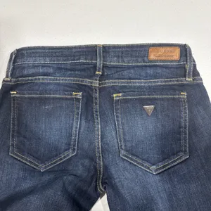 Guess Jeans Womens 26 Boot Low Rise Dark Wash Denim Pants Ranch Casual Cowgirl thumbnail 8