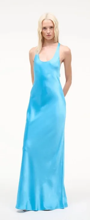 Staud Juanita Dress in Pool 6 thumbnail 1