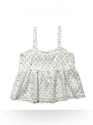 LOFT Clip Dot Textured Peplum Cami Top Size 6 thumbnail 6