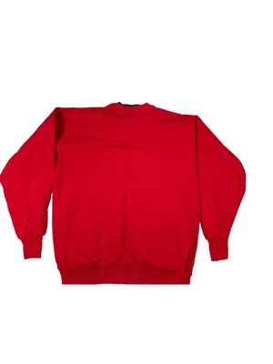 M&C Sportswear Red Faithful Companion Sweatshirt Medium 90s Graphic thumbnail 5
