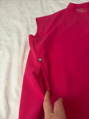 Figs Rafaela Oversized Scrub Top SzL fuchsia thumbnail 2