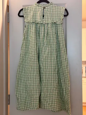 Mata trader green gingham dress thumbnail 2