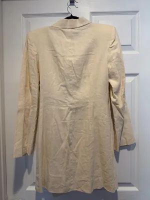 Zara Dress Ivory Blazer Dress thumbnail 7