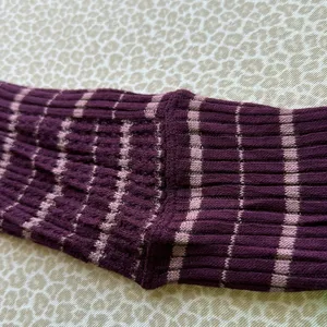 We The Free mock turtleneck long sleeve top dark plum size M thumbnail 4