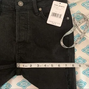 Free People Shorts Avery‎ Denim Black Ash 24 25 NWT thumbnail 15