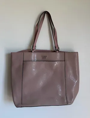 Guess Los Angeles Blush Pink Tote Bag Purse thumbnail 1