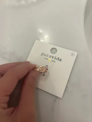 Pura Vida Daisy Pickin Ring Stack thumbnail 4
