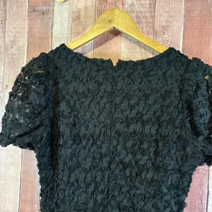 Lulus Black Always For You Black Puff Sleeve‎ Mini Dress Size Small thumbnail 8