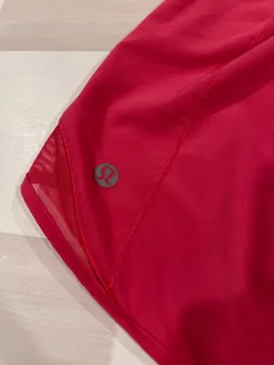 lululemon hotty hot low rise lr lined short 4” long in lip gloss 4 W7AWBT thumbnail 3
