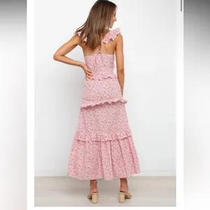 Nwot petal + pup Aspa tiered maxi floral ruffle dress spring party wedding $128 thumbnail 2