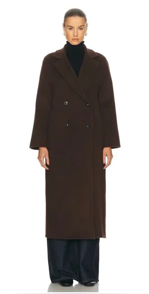 NWT Jenni Kayne Olivia Coat In Chocolate Brown Size Medium thumbnail 1