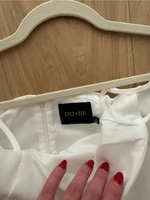 Do + Be White Tiered Ruffle Mini Dress thumbnail 2