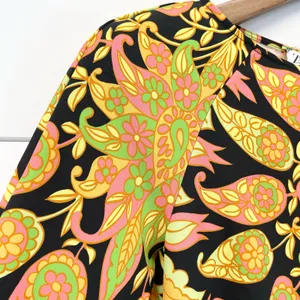 Zara Womens XS Mini Bodycon Floral Paisley Dress Bell Sleeve Cutout Multicolor‎ thumbnail 10
