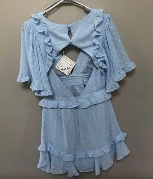 Hello Molly Baby Blue Mini Dress thumbnail 4