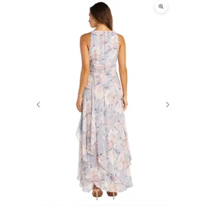 NEW R&M Richards 9218 Floral Long Dress Halter Maxi Dress Size 16 thumbnail 3