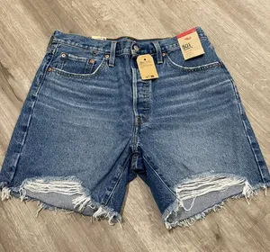 Levi's 501 High-Rise Ripped Denim Shorts thumbnail 1