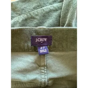 J.Crew Factory Re-Imagined Green Corduroy Slim Fit Jeans Size 27 thumbnail 2