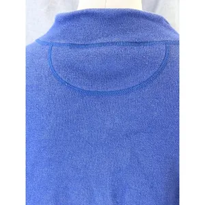 Orvis Womens Blue‎ Gray Reversible Mock Neck Knit Sweatshirt Jacket Full Zip L thumbnail 7