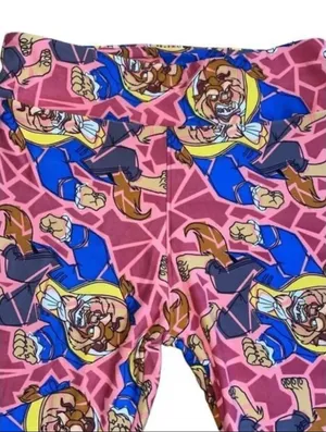 Women’s One Size Disney Leggings • Beauty & The Beast Leisurewear NWOT thumbnail 5